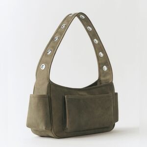 MANGO Leather Bag